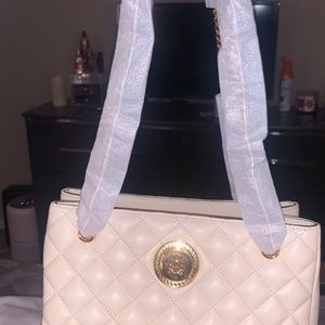 Versace cream colored bag